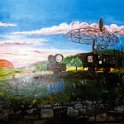 Fresque cantine Rhoden 1985